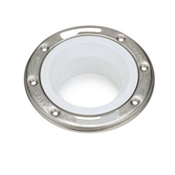 Oatey&#174; 3 Inch x 4 Inch PVC Closet Flange with Stainless Steel Ring without Test Cap ,43495,JONC57134
