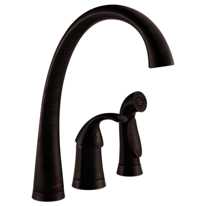 4380-Rb-Dst Pilar Single Handle Kitchen Faucet With Spray 