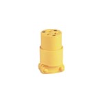 Eaton Wiring 4409-BOX Plug 20A 125V 2P3W Vinyl Straight Blade Plug Yellow 032664336409 ,4409-BOX