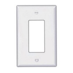 Eaton Wiring PJ266W Wall Plate 6G Decorator Poly Mid White 032664579929 ,