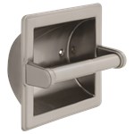 Delta Other: Brass Recessed Paper Holder with Brass Roller ,