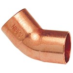 1-1/2 Lead Free C X C 45 Elbow Pipe Fitting Wrot Clean &amp; Bagged ,CC45J,CC45J,ELK10231136