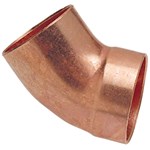 1-1/2 (1-5/8 OD) Copper DWV 45 DWV Elbow FTGxC Dom ,906-2,CWST45J,46372,W07431,07431
