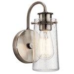45457CLP Kichler Wall Sconce 1Lt Pewter ,