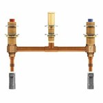 Two handle roman tub valve 10&quot; centers 1/2&quot; PEX with 1/2&quot; CPVC adapters ,