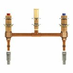 Two handle roman tub valve 10&quot; centers 1/2&quot; PEX with 1/2&quot; cold expansion PEX adapters ,4798