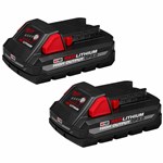 48-11-1837 M18 Red Lithium Ion 18 Volts CP3.0 Battery 2 Pack ,