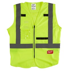 Milwaukee Tool 48-73-5023 High Visibility Yellow Safety Vest - XXL/XXXL ,