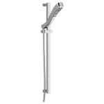 Delta Universal Showering Components: H2OKinetic&#174; 4-Setting Slide Bar Hand Shower ,