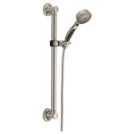 Delta Universal Showering Components: ActivTouch&#174; 9-Setting Hand Shower with Traditional Slide Bar / Grab Bar ,