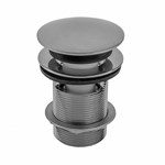 526-75-BU Extra Long Thread Round Toe Control Drain Strainer with Overflow- 3&quot; Long Thread ,