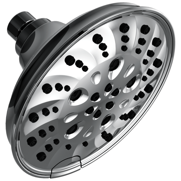 52669 Universal Showering Components H2Okinetic 5-Setting Traditional Raincan Shower Head 