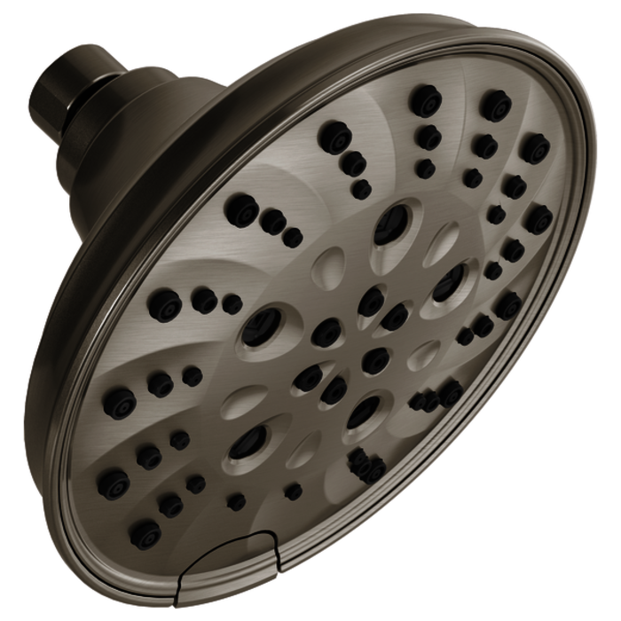 52669-Ss Universal Showering Components H2Okinetic 5-Setting Traditional Raincan Shower Head 