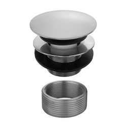 Round Top Toe Control Tub Drain ,