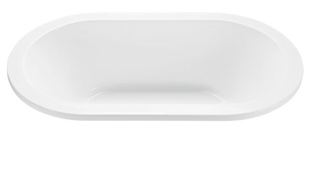S54 in-WH-UM MTI New Yorker 1 Undermount Oval Soaker 72 in X 42 in White ,