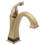 551T-CZ-DST Delta Champagne Bronze Dryden Single Handle Bathroom Faucet With Touch2O.Xt Technology ,