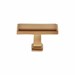55504 Marquee Collection Satin Brass Finish 1-1/2 in Rectangle Transitional Knob Composition Zamac - JVJ55504