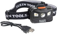 56048 Klein Rechargeable Headlamp With Strap, 400 Lumen All-Day Runtime, Auto-Off ,