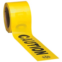 Klein Tools 58000 Caution Tape, Barricade, CAUTION, Yellow, 3-In x 200-Foot 92644580000 ,