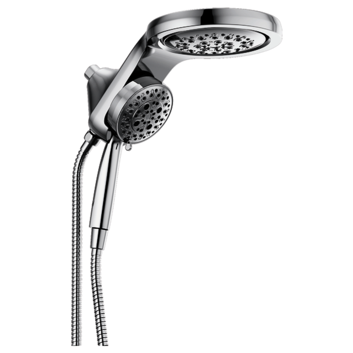 58680 Universal Showering Components Hydrorain H2Okinetic 5-Setting Two-In-One Shower Head 