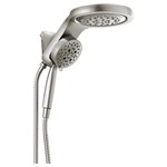 58680-Ss-Pr Delta Universal Showering Components Hydrorain H2Okinetic 5-Setting Two-In-One Shower Head ,195205006350