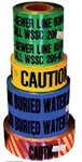 WDT 3&quot; X 1000&#39; BLUE WATER DETECTOR TAPE ,WDT