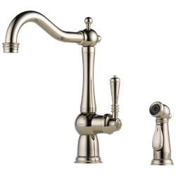 61136Lf-Pn Tresa Single Handle Kitchen Faucet With Spray ,