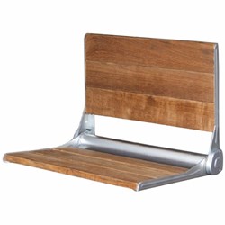 6119 Barclay 17 In Teak Wall Mounted Shower Seat ,