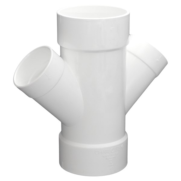 Charlotte Pipe Foundry Co X PVCDWV Sch 40 Reducing Double, 46 OFF