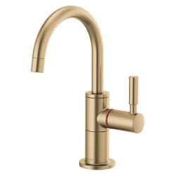 61320lf-h-gl Luxe Gold Brizo Solna Instant Hot Faucet With Arc Spout 