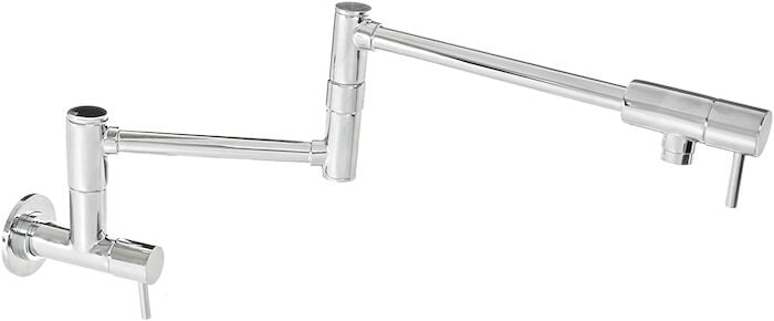 Lita 2-Handle 1-Hole Potfiller Kitchen Faucet in Polished Chrome 1 HOLE