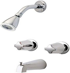 2-Handle Tub & Shower Faucet with Metal Knob Handles in Polished Chrome ,LG036110