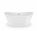 106267-000-001 Maax Ariosa 66 in X 36 in Freestanding Bathtub With Center Dra in White - MAX106267000001