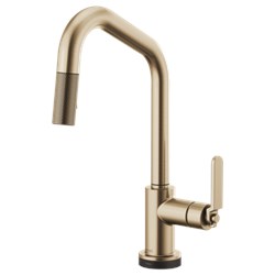 64064Lf-Gl Litze Smarttouch Pull-Down Faucet With Angled Spout And Industrial Handle 