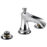 65361lf-pclhp Brizo Chrome Rook Widespread Lavatory Faucet - Less Handles 