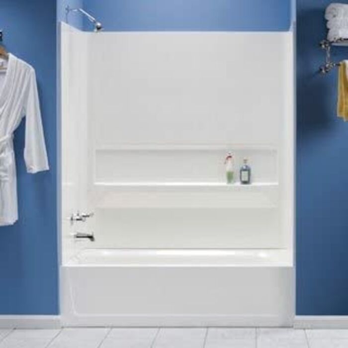 660WHT TOPAZ BATHTUB WALL WHITE FIBERGLS 30X60 