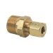 1/4 in. O.D. Compression x 3/8 in. MIP No-lead Brass Compression Male Reducing Adapter Fitting - BRA6846X