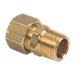 1/2 in. O.D. Compression x 3/8 in. MIP No-lead Brass Compression Male Reducing Adapter Fitting - BRA6886X