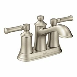Brushed nickel two-handle bathroom faucet ,