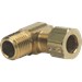 3/8 in. O.D. Compression x 1/4 in. MIP No-lead Brass 90 Degree Male Reducing Elbow - BRA6964X