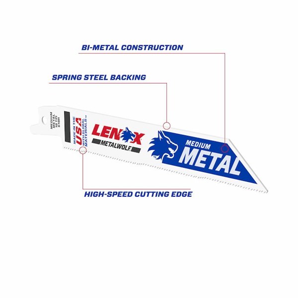 STANLEY BLACK & DECKER - 20572 Lenox 6 Reciprocating Saw Blade 6 TPI (Pack  of 5)