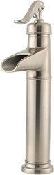 Ashfield Single Control Vessel Bathroom Faucet in Brushed Nickel ,