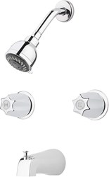 2-Handle Tub & Shower Faucet with Metal Knob Handles in Polished Chrome ,LG036120,G03-6120