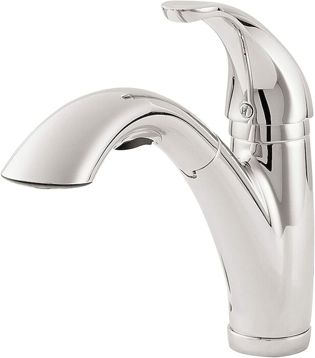 Parisa 1-Handle Pull-Out Kitchen Faucet in Polished Chrome 1 OR 3 HOLE