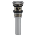 72173-SS Stainless Delta Other: Push Pop-Up with Overflow ,