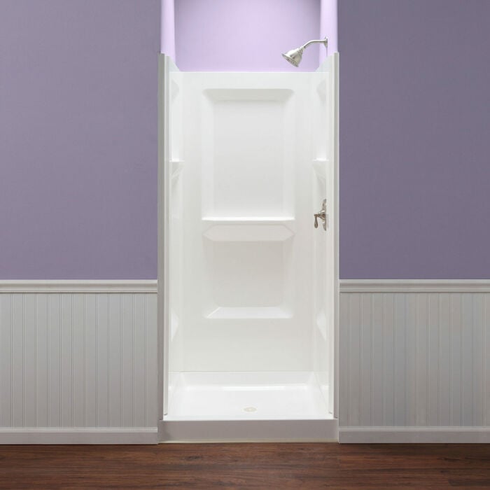 Shower Wall 36 In. x 36 In. Fibergls White Fits 3636M 