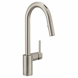 Spot resist stainless one-handle pulldown kitchen faucet ,