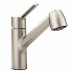 Spot resist stainless one-handle pullout kitchen faucet ,