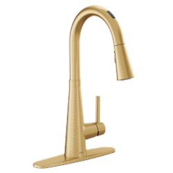 Brushed gold one-handle pulldown kitchen faucet ,7864EVBG,026508350515