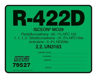 79527 Mars R-422D Refrigerator I.D. Labels 10 Pack ,